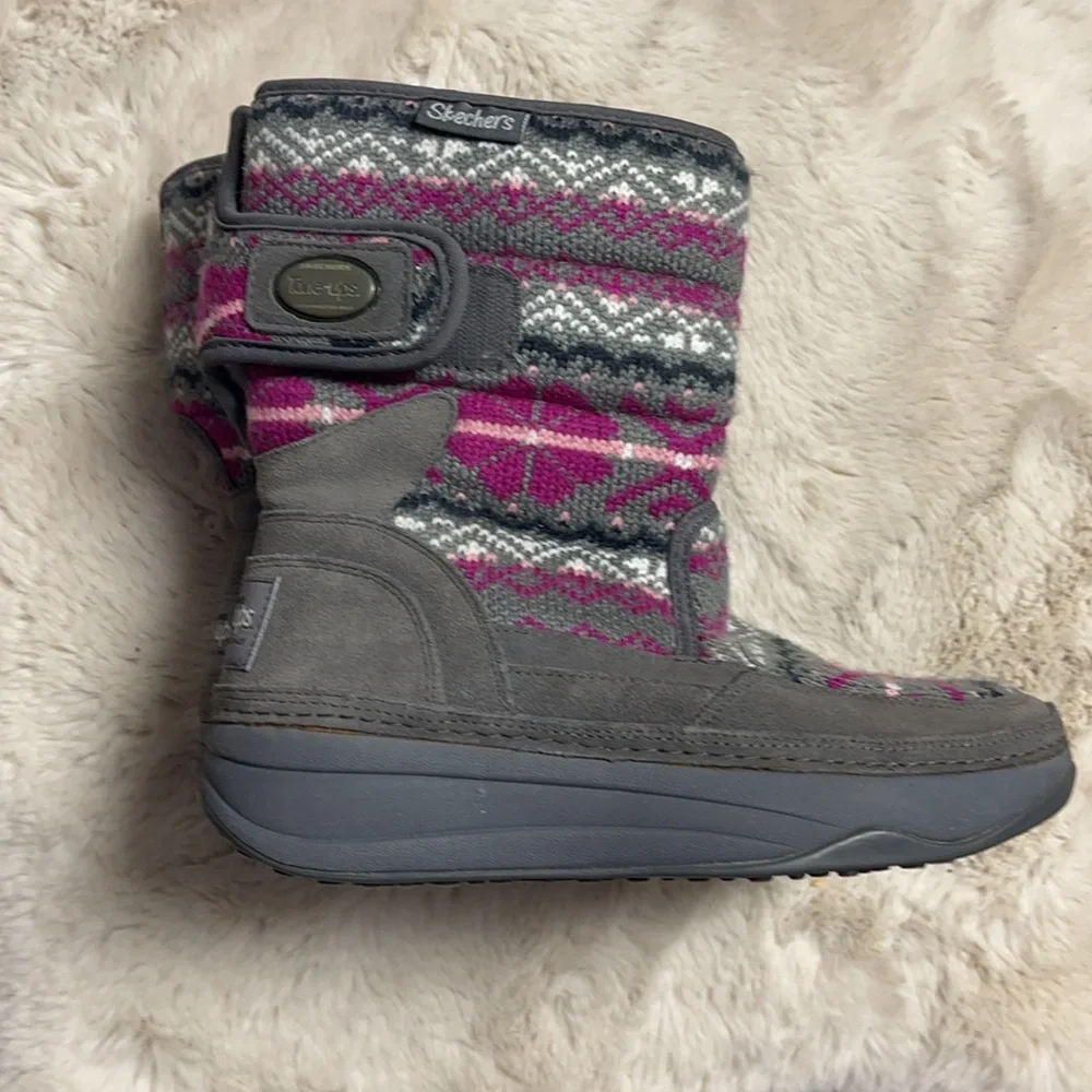 Sketchers Tone Up Chalet Winter Boots Size 6